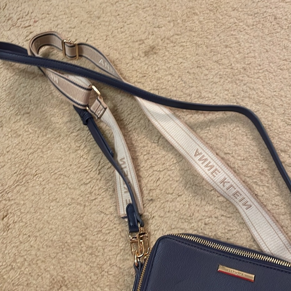 Anne Klein Blue Crossbody Bag with Adjustable Strap - Picture 4 of 4
